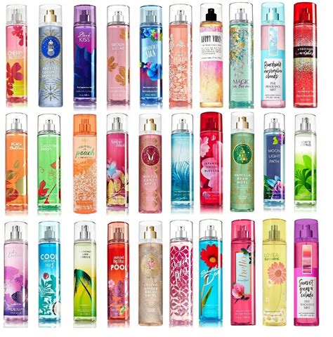 bath and body works list